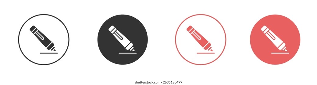 Highlighter icon vector design template simple and clean style