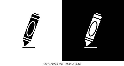 Vector de icono de resaltador en estilo plano. Siluetas de colección