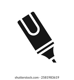 Highlighter icon Vector flat thin line illustration