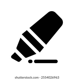 highlighter icon. vector glyph icon for your website, mobile, presentation, and logo design.