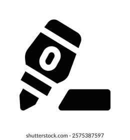 highlighter icon. vector glyph icon for your website, mobile, presentation, and logo design.