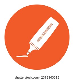 Highlighter icon vector illustration design