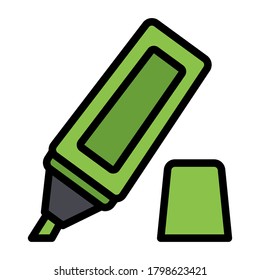 Icono de resaltado en estilo de línea rellenada para cualquier proyecto, uso para presentación de aplicación móvil del sitio web