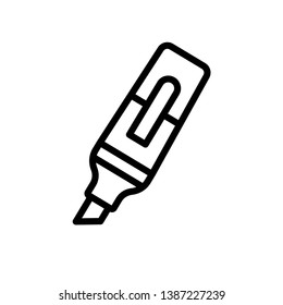 Highlighter Icon Vector Illustration Logo Template