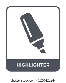 highlighter icon vector on white background., highlighter simple element illustration