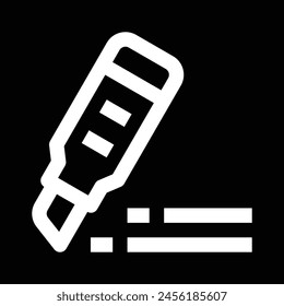 highlighter icon vector outline design