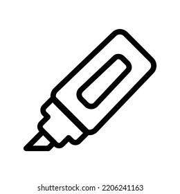 Highlighter Line Icon Illustration Vector Graphic