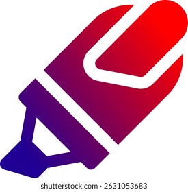 Highlighter Line vector Icon Design