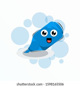 highlighter mascot expressions design vector