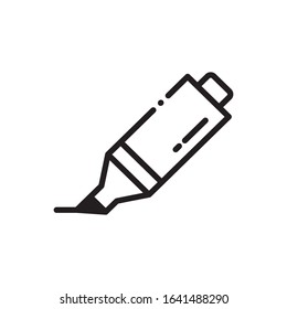 Highlighter office line style icon
