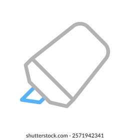 Highlighter pen icon. Concept of highlighting, marking, and emphasizing.