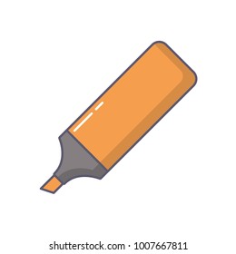 highlighter pen isolated icon