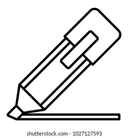 highlighter pen isolated icon