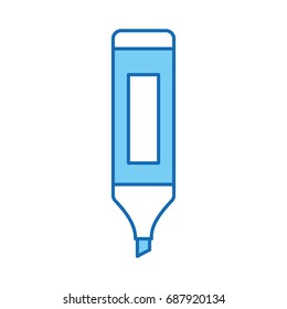 highlighter pen isolated icon