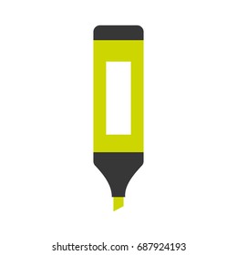highlighter pen isolated icon