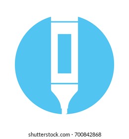 highlighter pen isolated icon