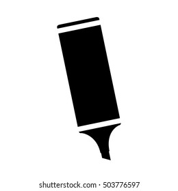 highlighter pen isolated icon vector illustration design