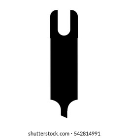 highlighter pen isolated icon vector illustration design
