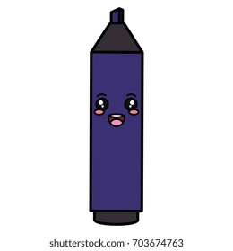 highlighter pen kawaii character