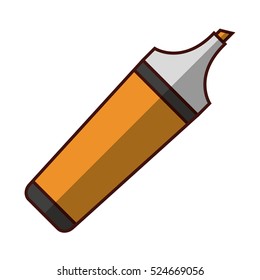 highlighter pen marker icon vector illustration graphic design