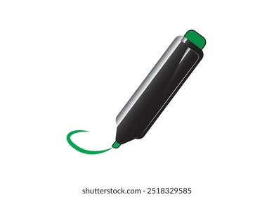 Highlighter pen vector illustration graphics for web and app design, marketing, advertising, branding, and print or digital media mockups.