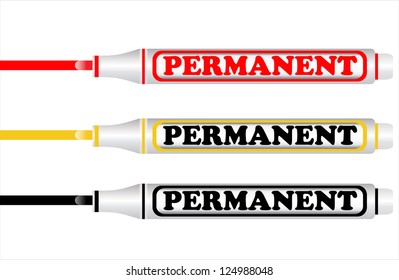 Highlighter pens. Vector illustration.