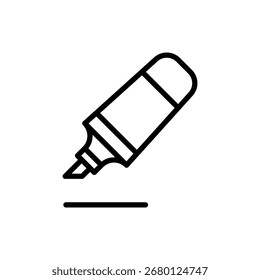 highlighter sign symbol vector template