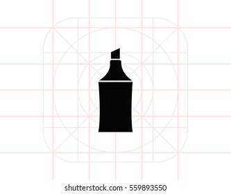 Highlighter tip icon