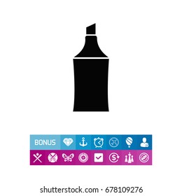 Highlighter tip icon