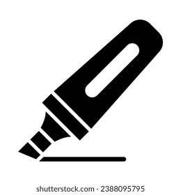 Highlighter Vector Glyph Icon For Personal And Commercial Use.
