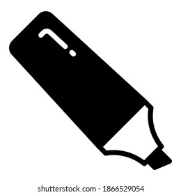 icono de glifo vector de resaltado, icono de escuela y educación