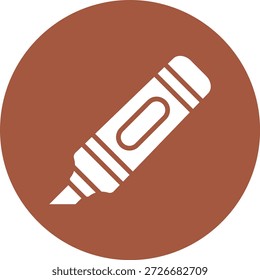 Highlighter Vector Icon Design Illustration