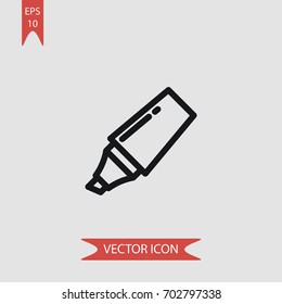 Highlighter vector icon illustration symbol