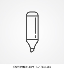 Highlighter vector icon sign symbol