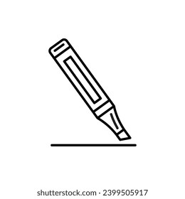 Highlighter vector line icon illustration
