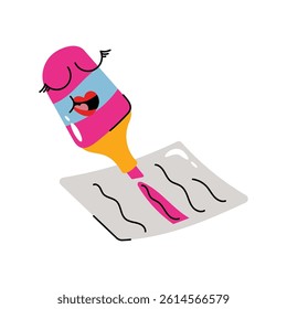 Highlighter vector Sticker. Eps 10 file