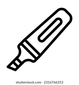 Highlighter Vector Thick Line Icon For Personal And Commercial Use.
