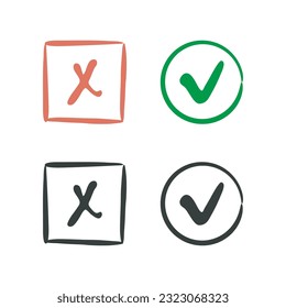 Highlighters set, marker brush stroke, hand drawn underline signs, frames, social media symbols done and tick. Vector illustration, white background
