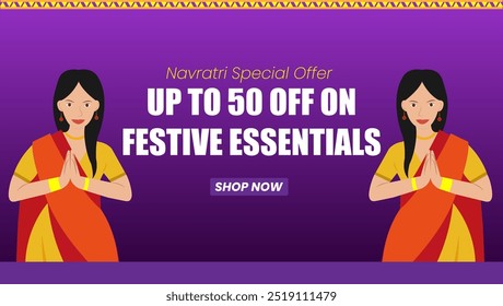  Highlighting a discount offer Promoting a special deal for the Navratri Indicating the products or categories included in the offer festival  A clear call to action encouraging customers to make buy