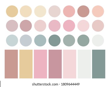 Highlights Covers. pastel pink, yellow and green palette.