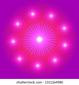 highlights on a non-pink background