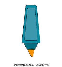 Highligther marker utensil icon vector illustration graphic design