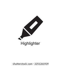highliter icon , paper icon vector