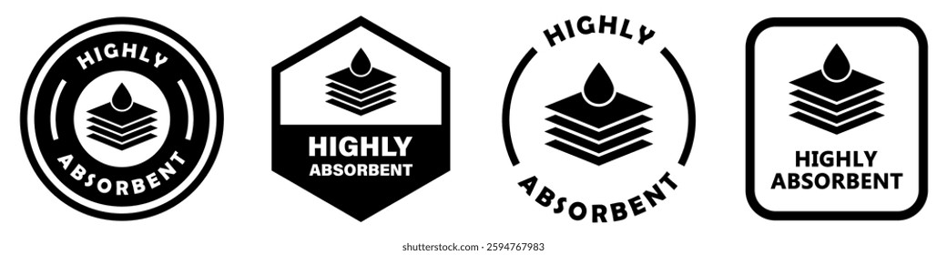 Highly Absorbent labels for material feature information label.