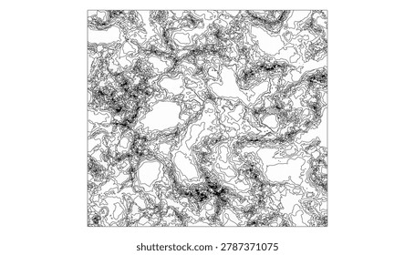 Highly detailed black and white abstract texture with chaotic branching network complex
