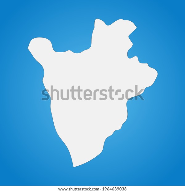 Highly Detailed Burundi Map Borders Isolated Stock Vector Royalty Free