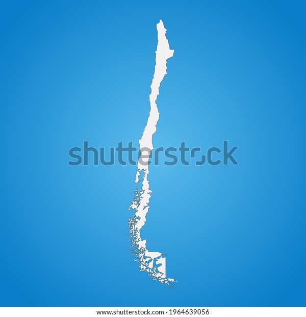 Highly Detailed Chile Map Borders Isolated Stock Vector (Royalty Free ...