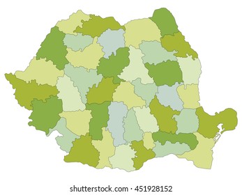 2,525 Romania region map Images, Stock Photos & Vectors | Shutterstock