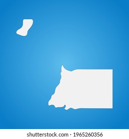 Mapa muy detallado de Guinea Ecuatorial con fronteras aisladas en segundo plano