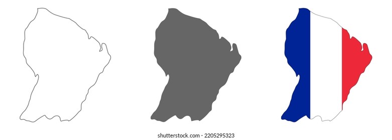 1,015 French Guiana Outline Images, Stock Photos & Vectors | Shutterstock